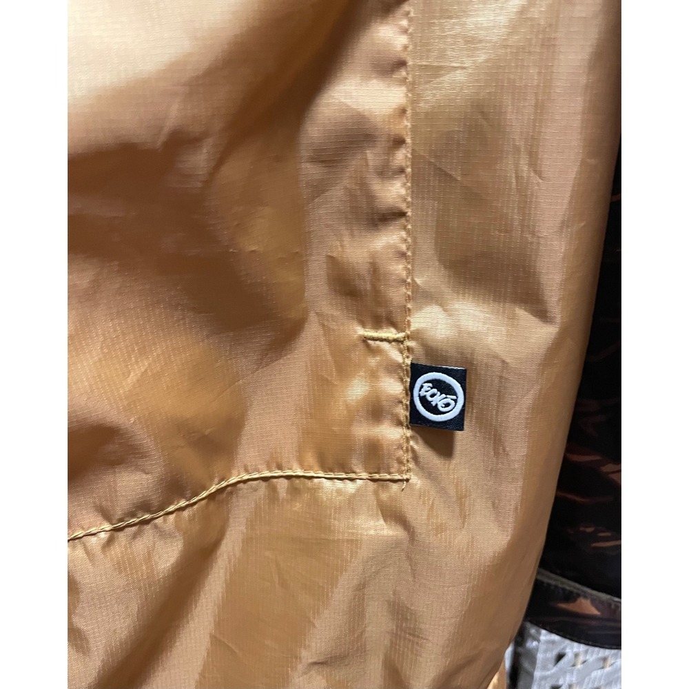 Ecko Unltd Mens Tiger Stripe Camo Half Zip Windbreaker Jacket Gold Brown Large - Picture 4 of 11